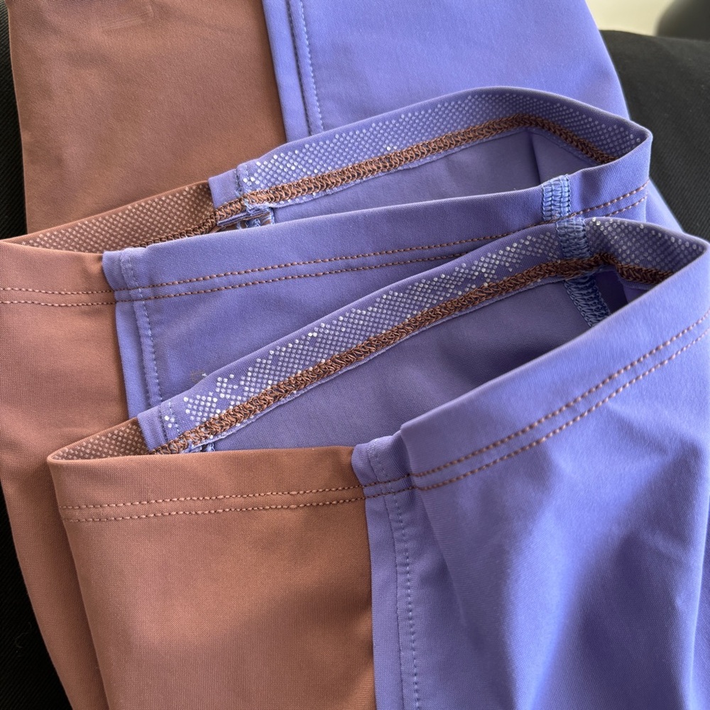 Lululemon purple‎ brown biker shorts Hike to Swim Short size 2 - Picture 9 of 9